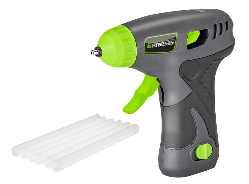 Genesis GLGG08B Cordless Hot Glue Gun with Glue Sticks, Rechargeable Removable Battery, Rapid Heat-Up, Charger and 2 Year Warranty - Image 4